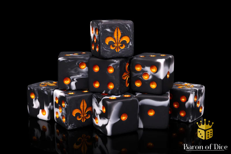 Baron of Dice: Fleur De Lis, Heritage - D6 (25) RRP$89.99