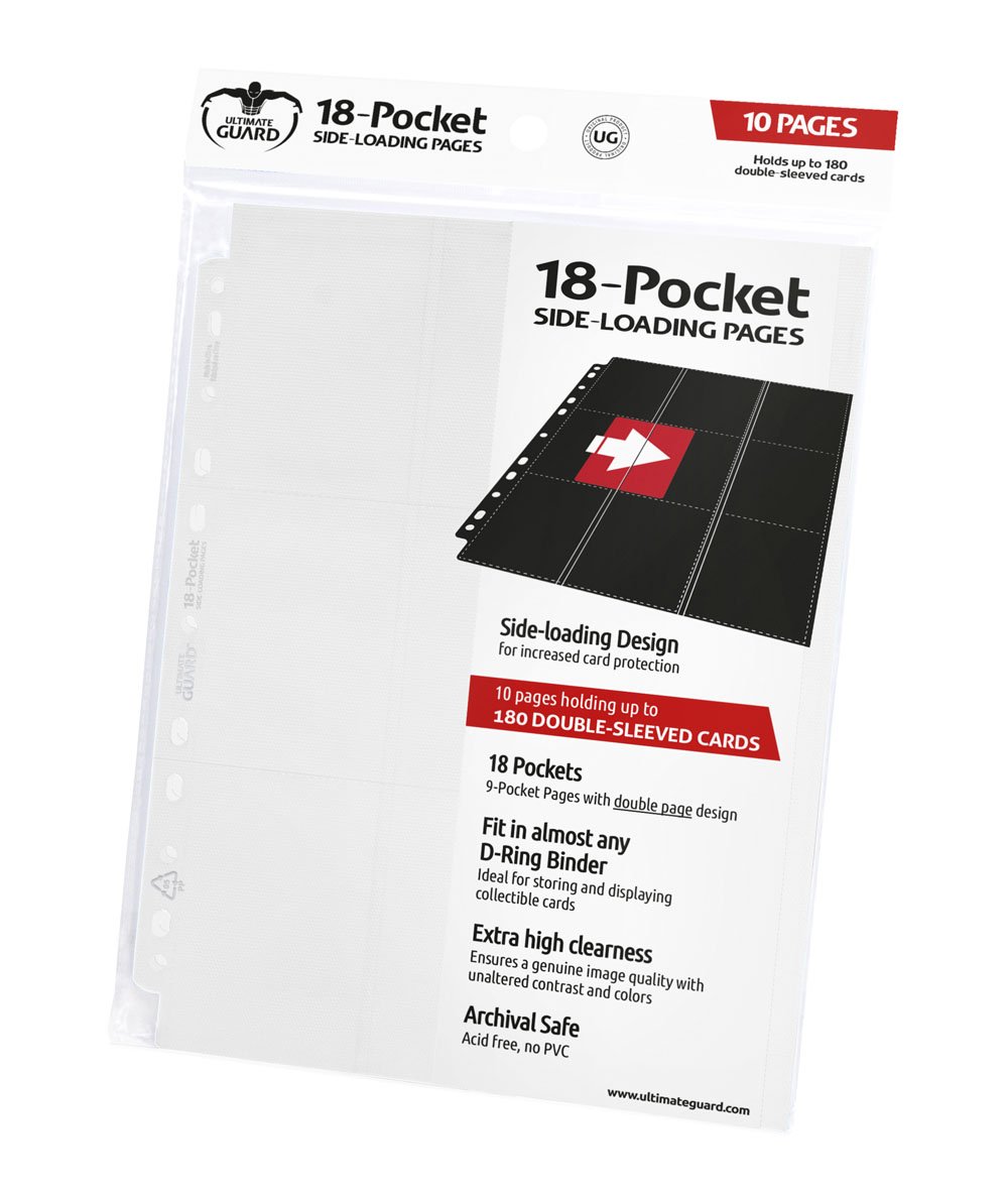 Ultimate Guard Side-Loading Pages - 18-Pocket (10) RRP$12.99 -