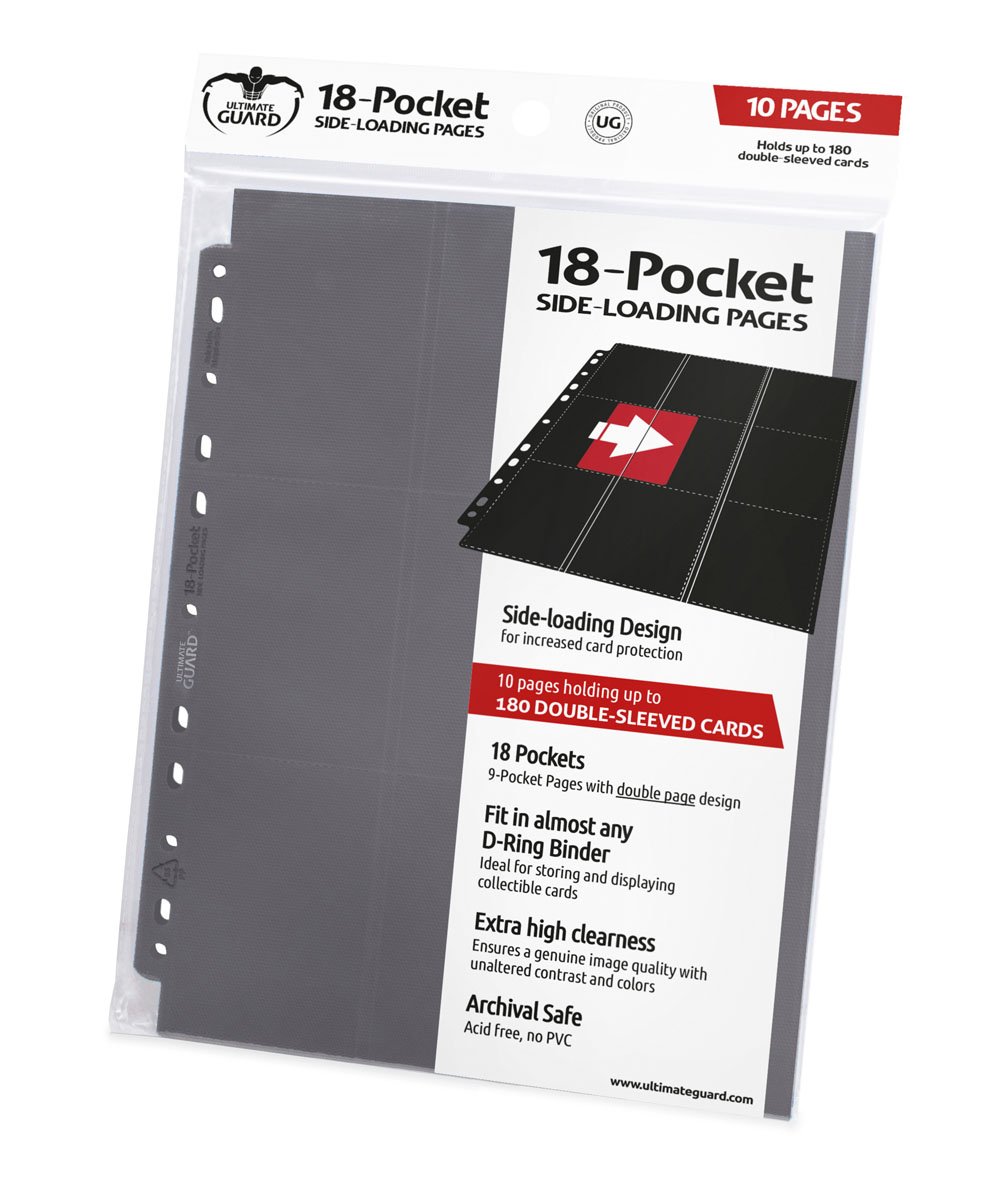 Ultimate Guard Side-Loading Pages - 18-Pocket (10) RRP$12.99 -