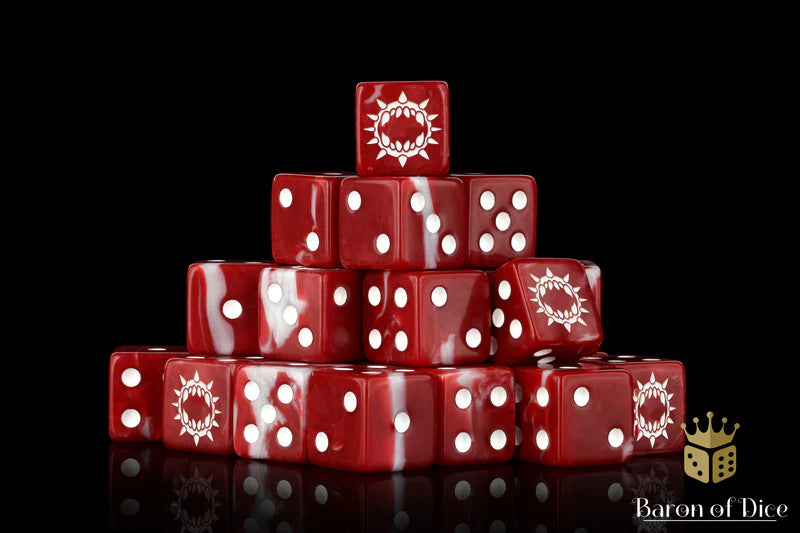 Baron of Dice: Carnage, Red - D6 (25) RRP$89.99