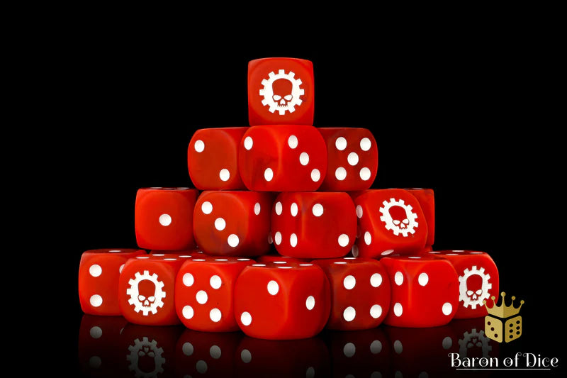 Baron of Dice: Martian Red - D6 (25) RRP$89.99