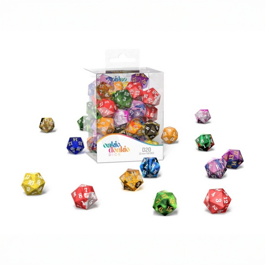 Oakie Doakie Dice - Retail Pack Spindown D20 Mixed (50) RRP$120