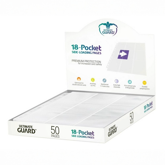 Ultimate Guard Side-Loading Pages - 18-Pocket Pages (50) RRP$55.00