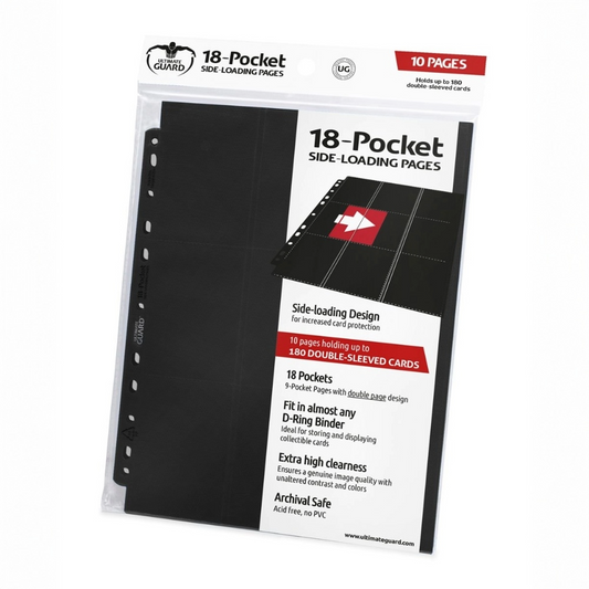 Ultimate Guard Side-Loading Pages - 18-Pocket (10) RRP$12.99 -
