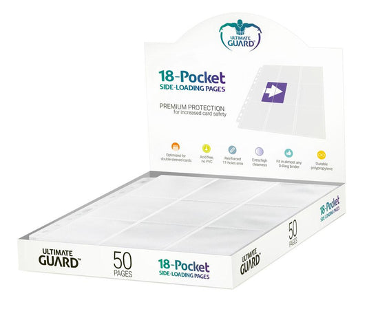 Ultimate Guard Side-Loading Pages - 18-Pocket Pages (50) RRP$55.00