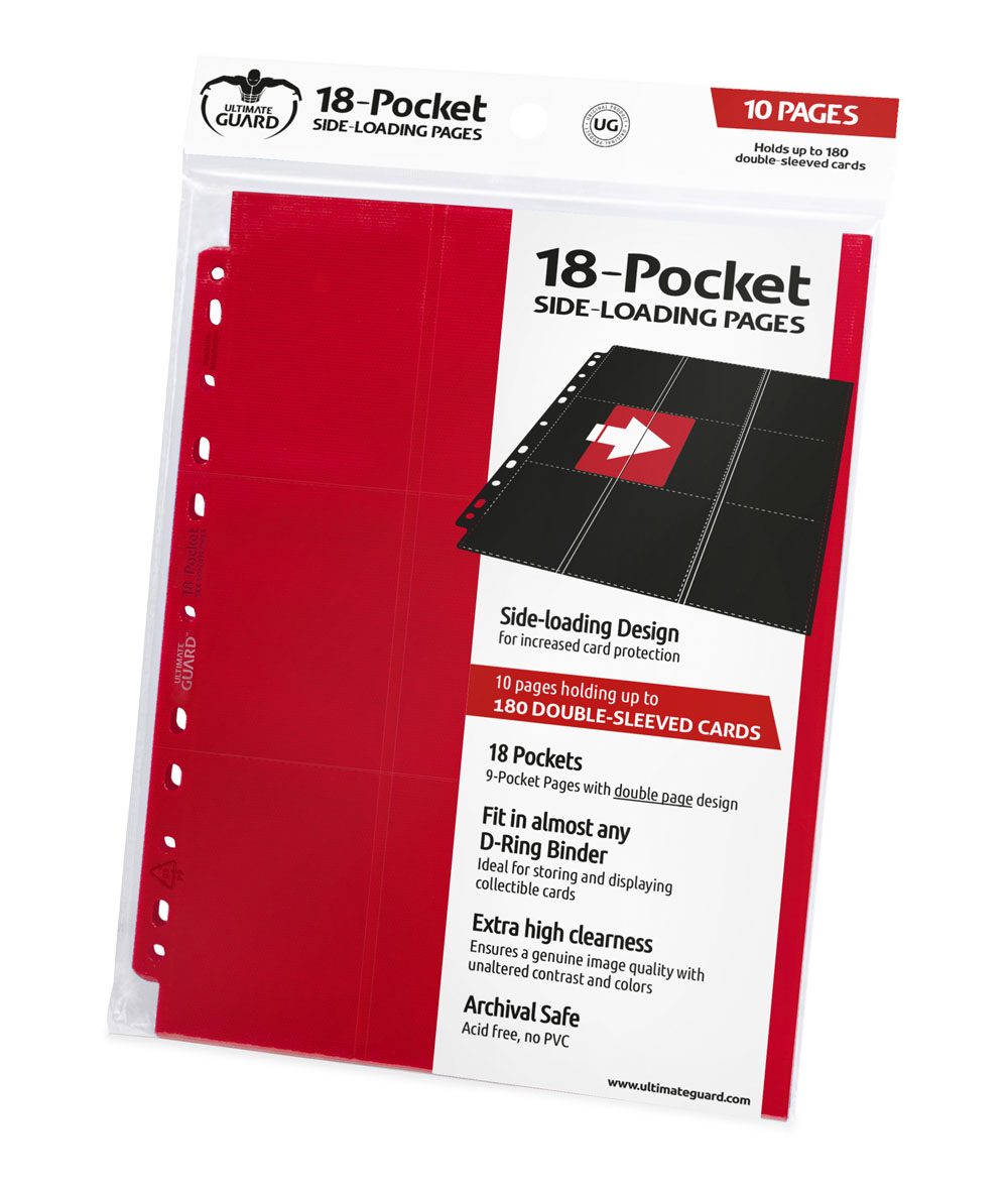 Ultimate Guard Side-Loading Pages - 18-Pocket (10) RRP$12.99 -