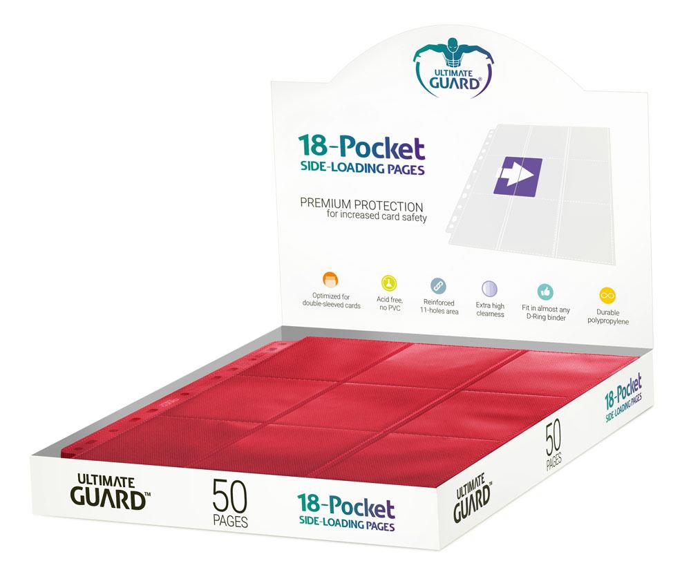 Ultimate Guard Side-Loading Pages - 18-Pocket Pages (50) RRP$55.00