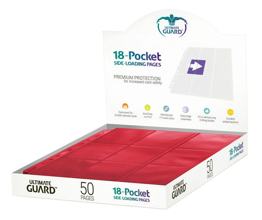 Ultimate Guard Side-Loading Pages - 18-Pocket Pages (50) RRP$55.00