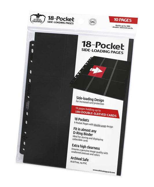 Ultimate Guard Side-Loading Pages - 18-Pocket (10) RRP$12.99 -