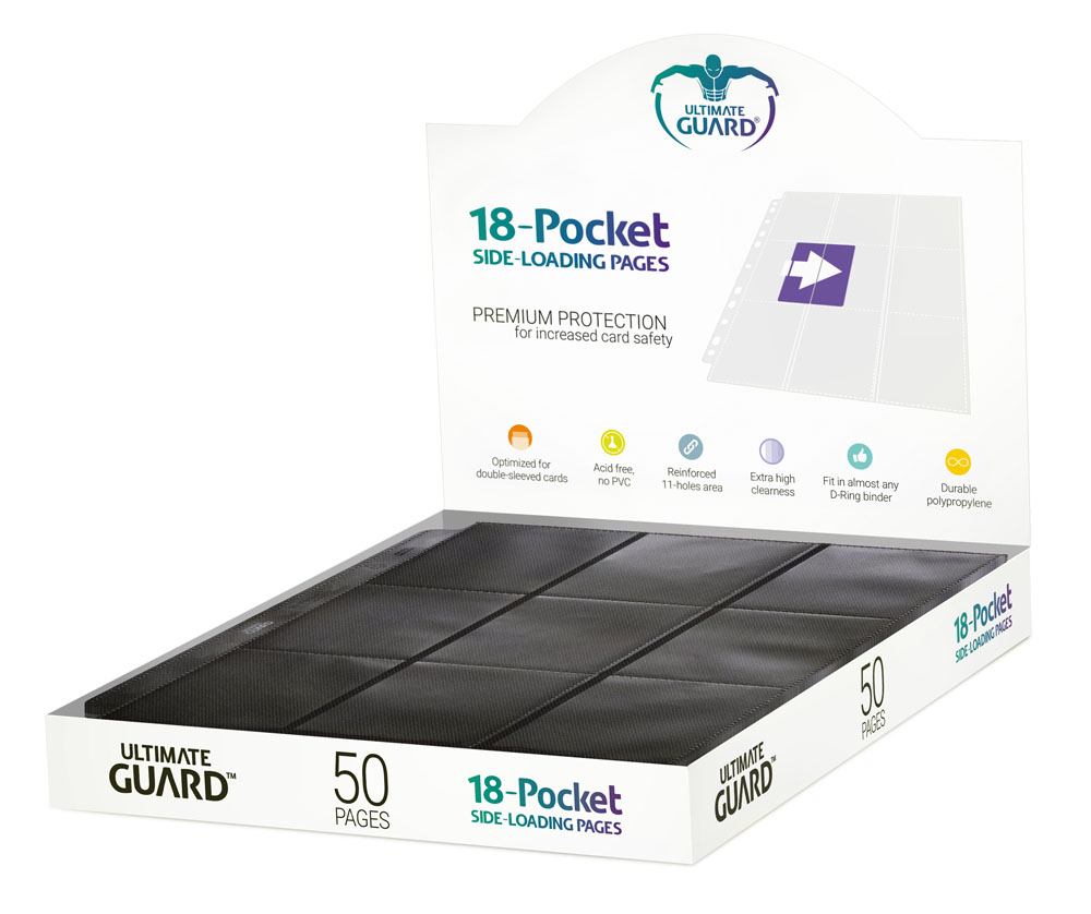 Ultimate Guard Side-Loading Pages - 18-Pocket Pages (50) RRP$55.00