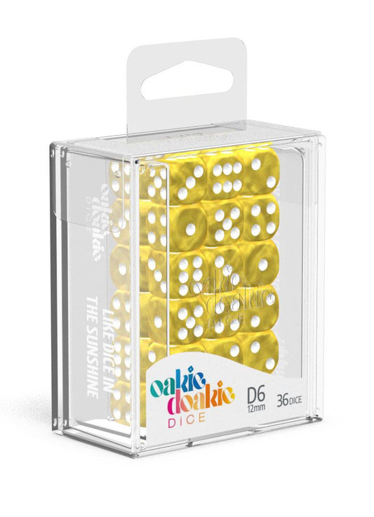 Oakie Doakie Dice - Marble D6 12mm (36) RRP$18.99