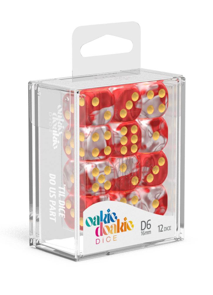 Oakie Doakie Dice - Gemidice D6 16mm (12) RRP$19.99